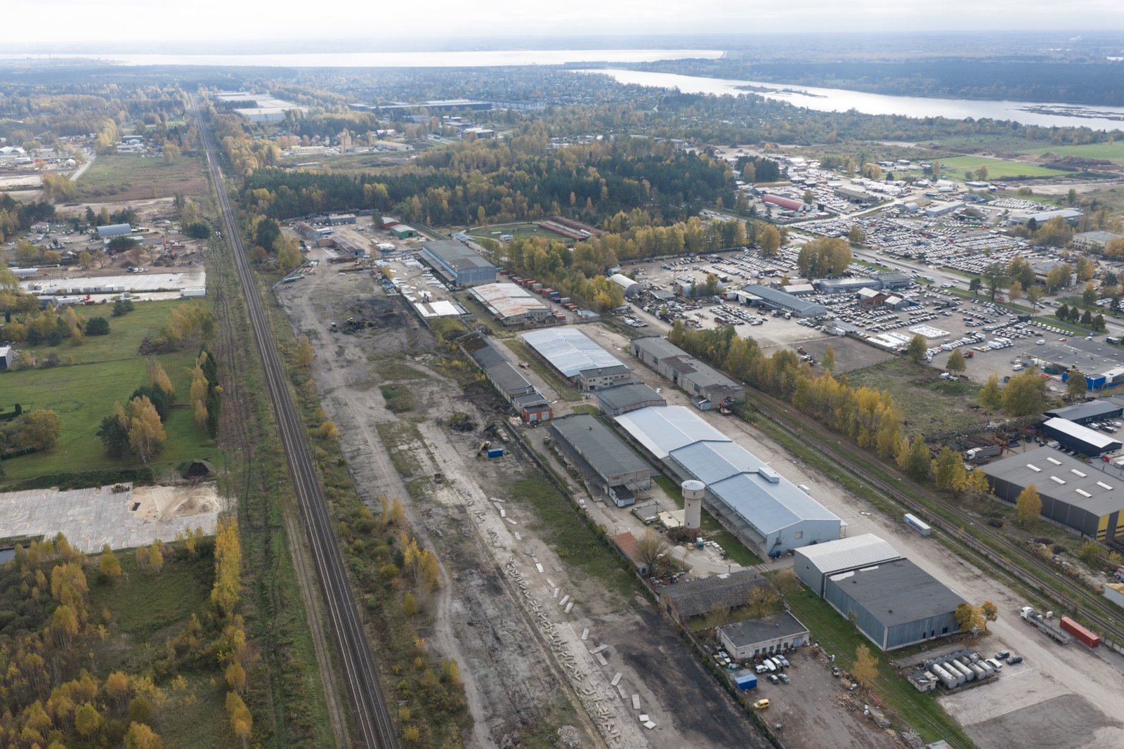 Industriālā teritorija no gaisa - 4. objekts, piebraukšana